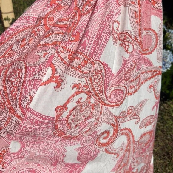 NWT MELISSA ODABASH Arabella cutout printed voile maxi dress Boho Chic Beach - Picture 6 of 9